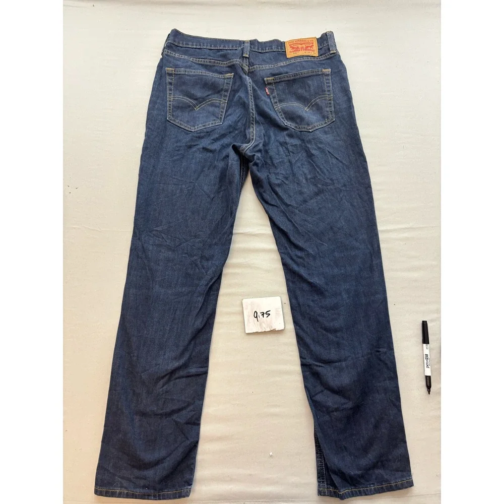 Levis 541 Athletic Taper Jeans Mens 34x32 Dark Wash Indigo Denim Pants